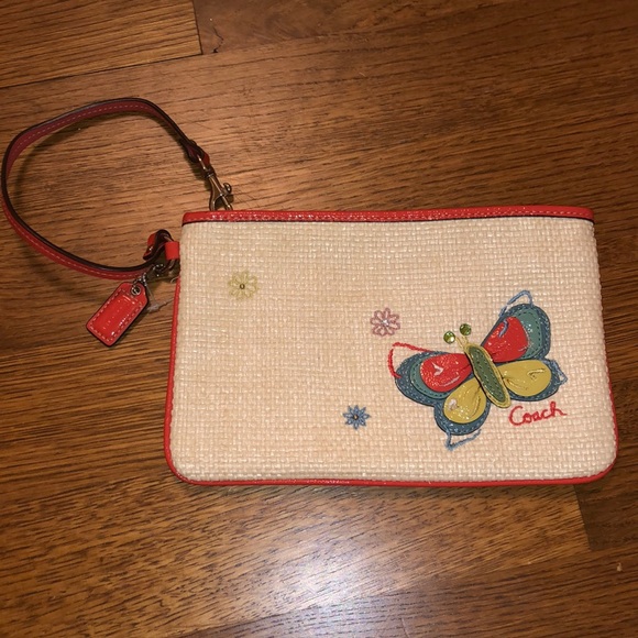 Coach Handbags - Coach butterfly wristlet